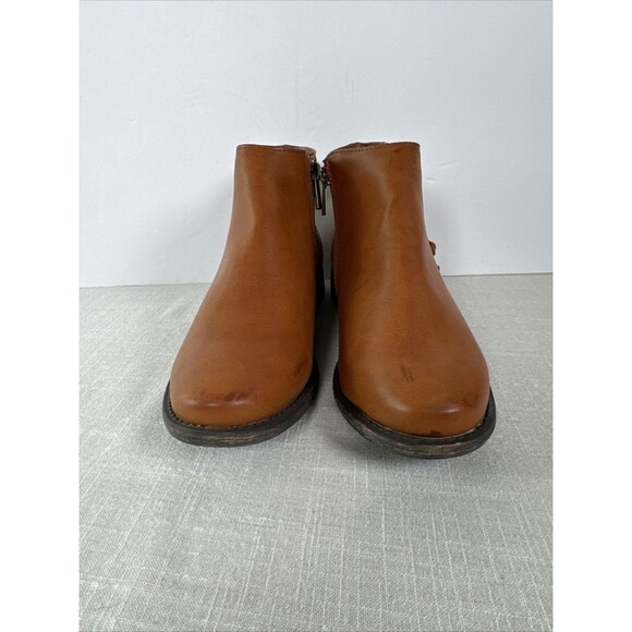 Bamboo Women's Size 6.5 Primetime Ankle Boot Faux Leather Upper Side Ankle Zip - Picture 7 of 13